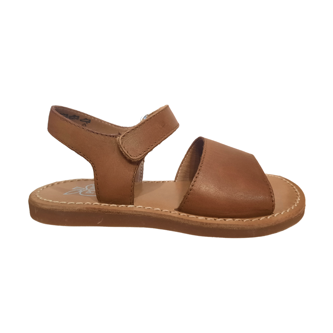 Pom d'Api Plage Stitch Easy Sandal — Camel