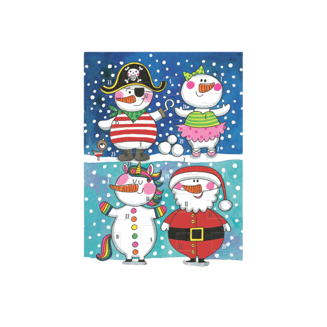 Rachel Ellen Advent Calendar Card Santa Dressing Up