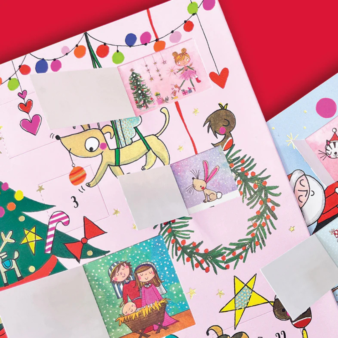 Rachel Ellen Advent Calendar Card Christmas Tree And Dogs