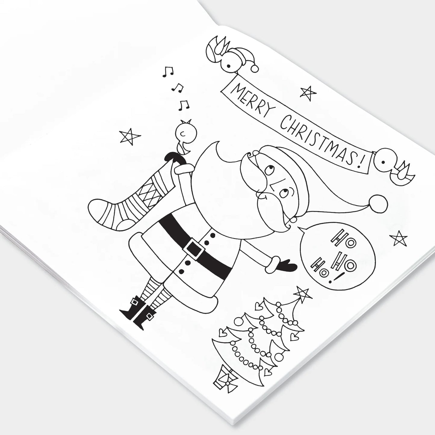 Rachel Ellen Colouring Book Christmas Santa Scene
