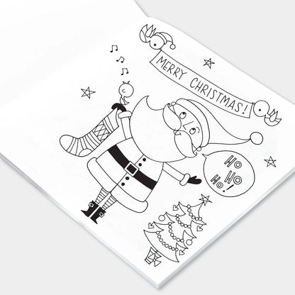 Rachel Ellen Colouring Book Christmas Santa Scene