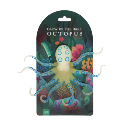 Rex London Glow In The Dark Squishy Toy - Octopus
