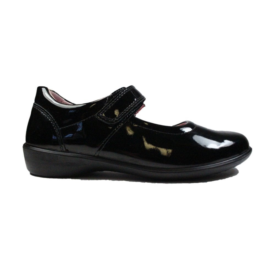 Ricosta Beth School Shoe — Black Patent