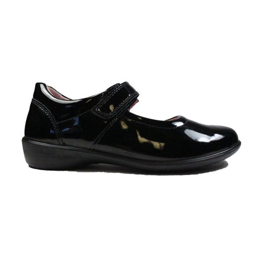 Ricosta Beth School Shoe — Black Patent