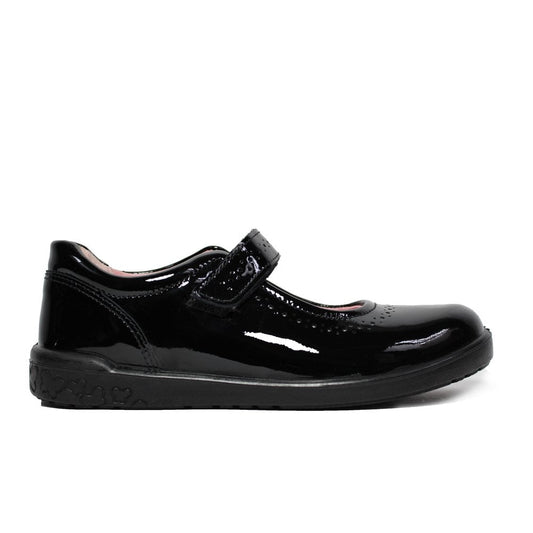 Ricosta Lillia School Shoe — Black Patent