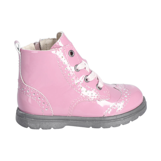 Ricosta Jemmy Short Boot — Pink Patent