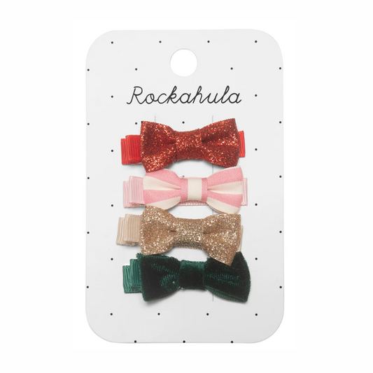 Rockahula jolly Christmas Mini Bow Clips