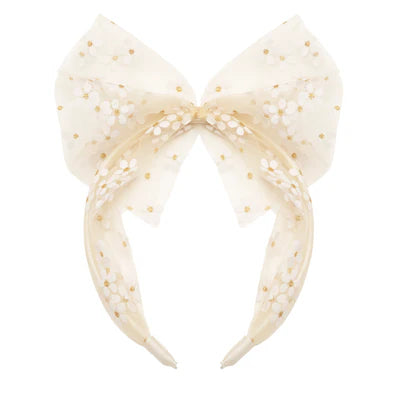 Rockahula H2375W Daisy Tulle Bow Headband