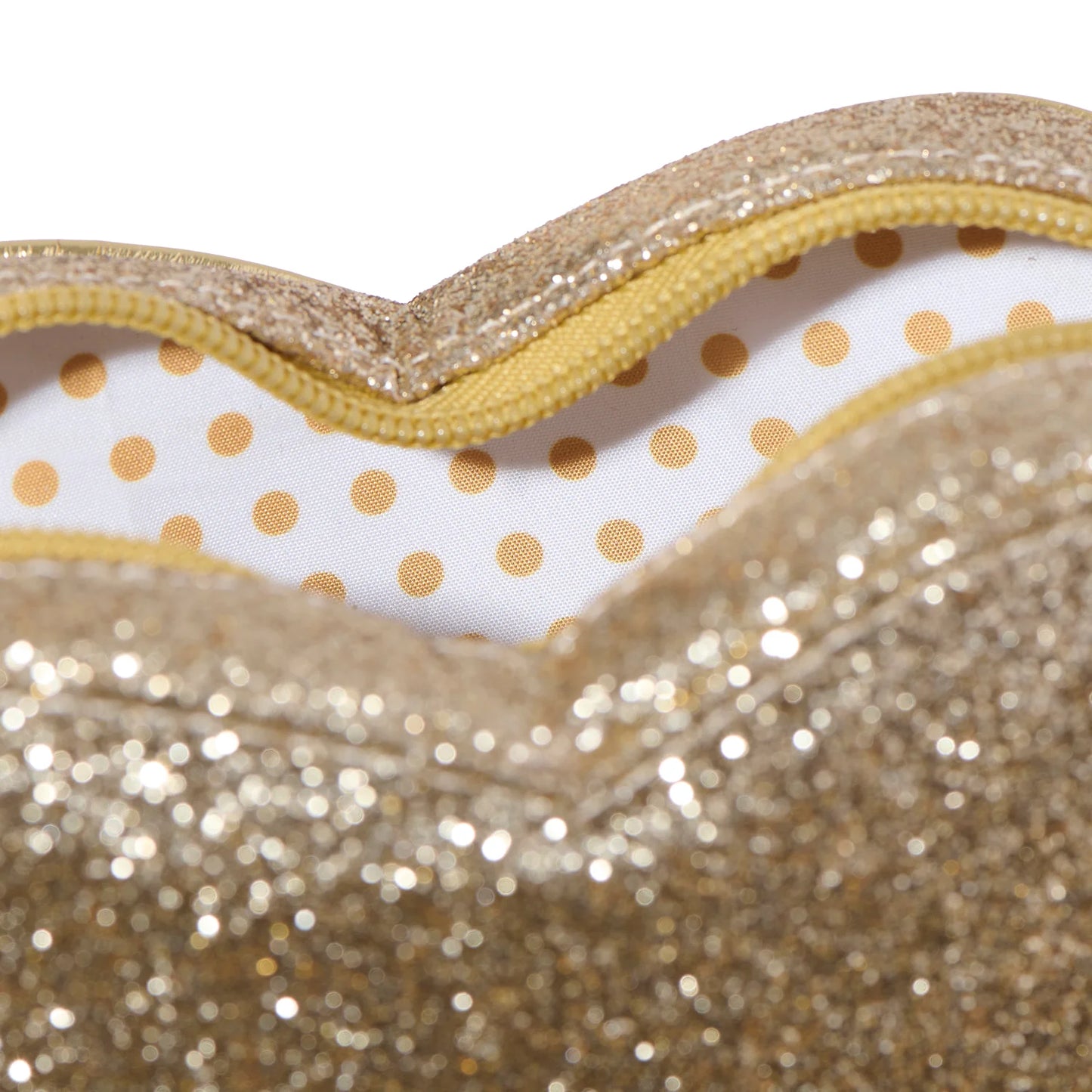 Rockahula Love Heart Gold Glitter Bag