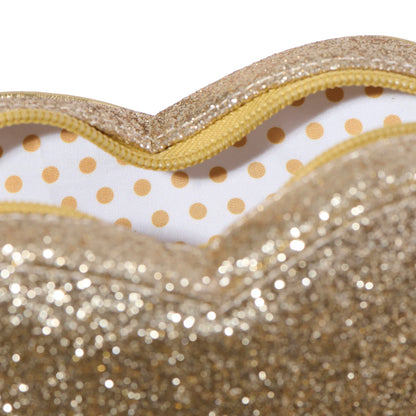 Rockahula Love Heart Gold Glitter Bag