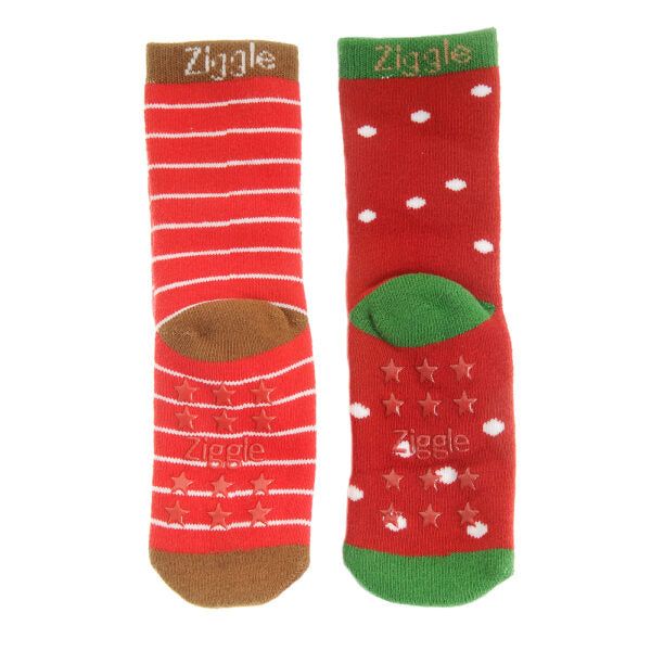 Ziggle Reindeer And Pudding Sock Set
