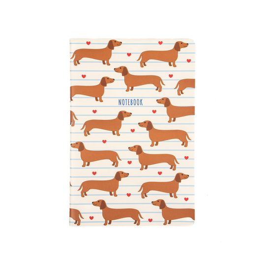 Sass & Belle A5 Notebook - Sausage Dog