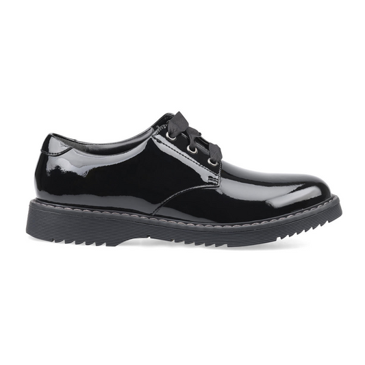 Start-Rite Impact Lace School Shoes — Black Patent