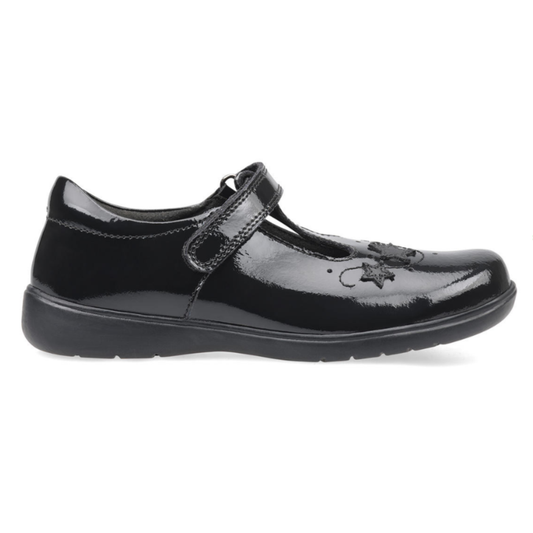 Start-Rite Star Jump T-Bar School Shoe — Black Patent