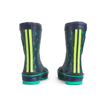 Start-Rite Big Puddle Welly — Navy Dinosaur