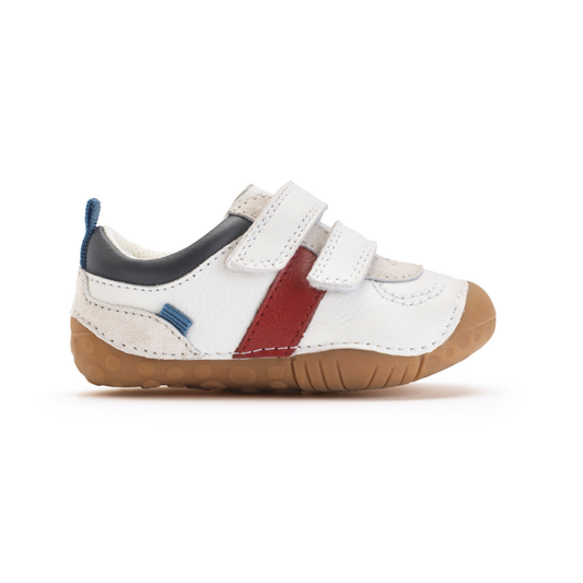 Start-Rite Zap — White Leather/Suede