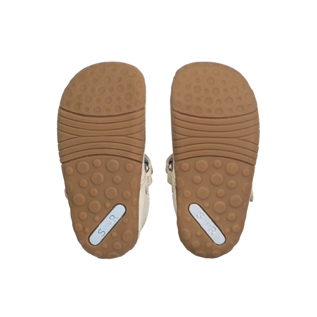 Start-Rite Squish — Cream Leather Strawberry