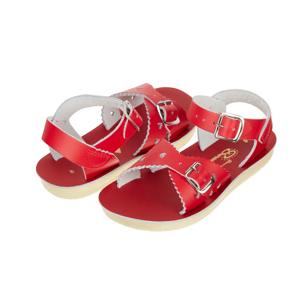Sun-San Sweetheart Water Sandals — Red