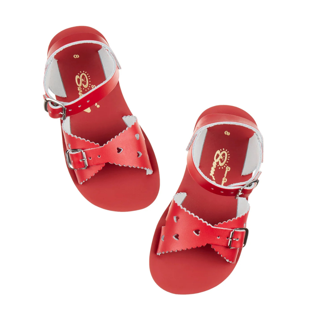 Sun-San Sweetheart Water Sandals — Red