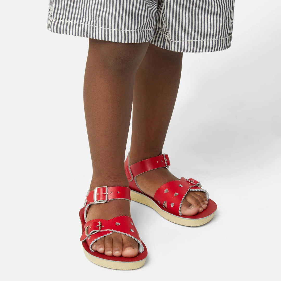 Sun-San Sweetheart Water Sandals — Red