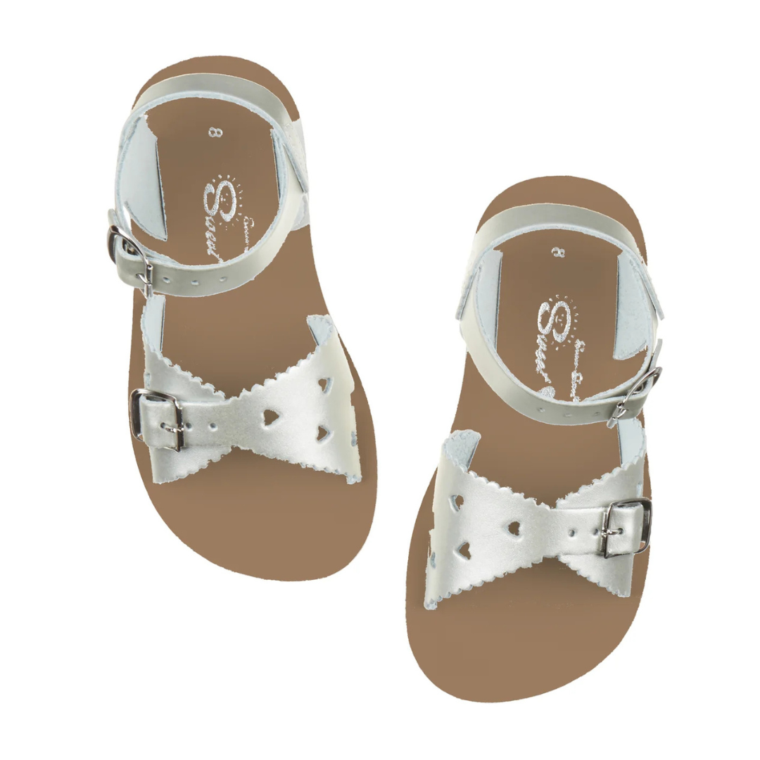 Sun-San Sweetheart Water Sandals — Silver
