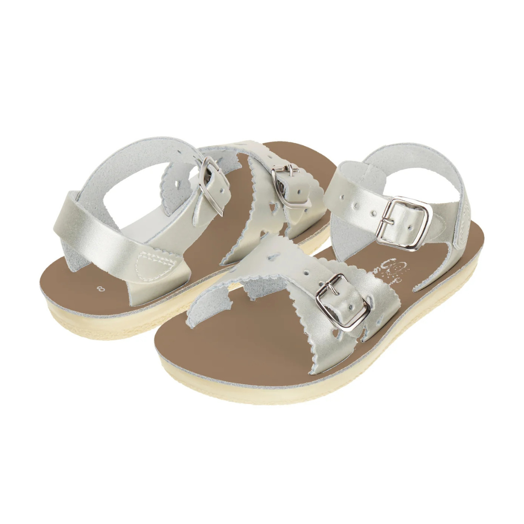 Sun-San Sweetheart Water Sandals — Silver