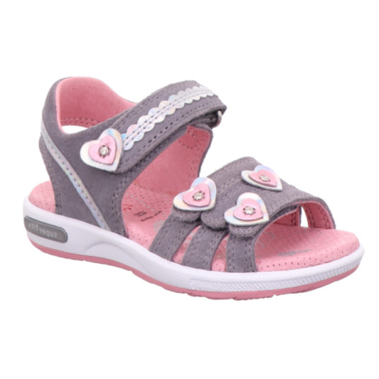 Superfit Emily Open Sandal 1-006133  — Grey/Pink