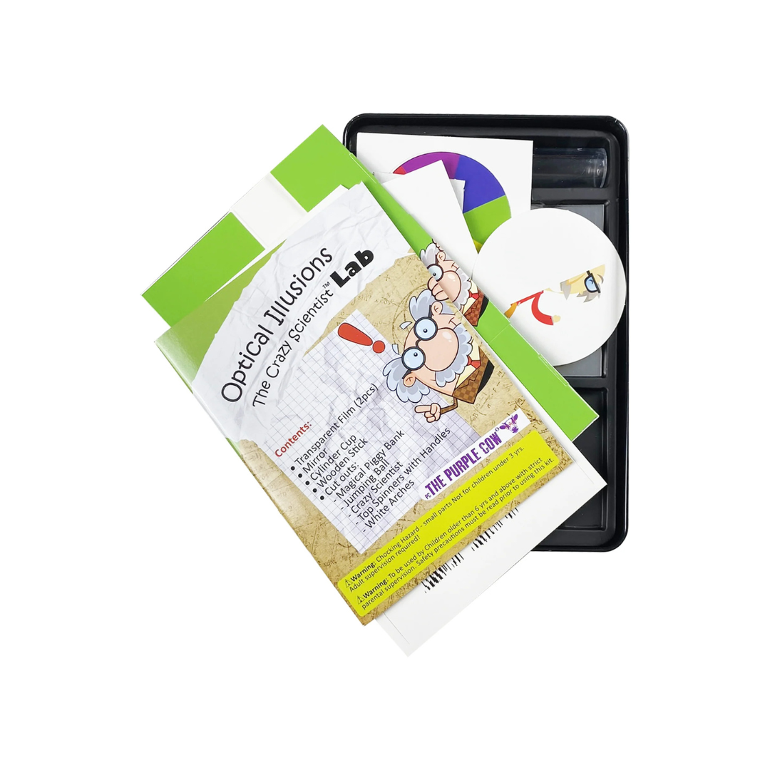 The Purple Cow The Crazy Scientist - Optical Illusions