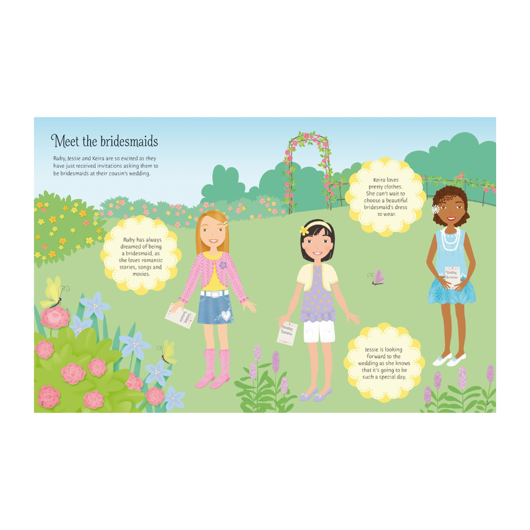 Usborne Sticker Dolly Dressing - Bridesmaids