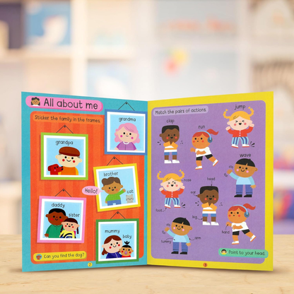 WSC Big Stickers For Toddler Hands - First Words