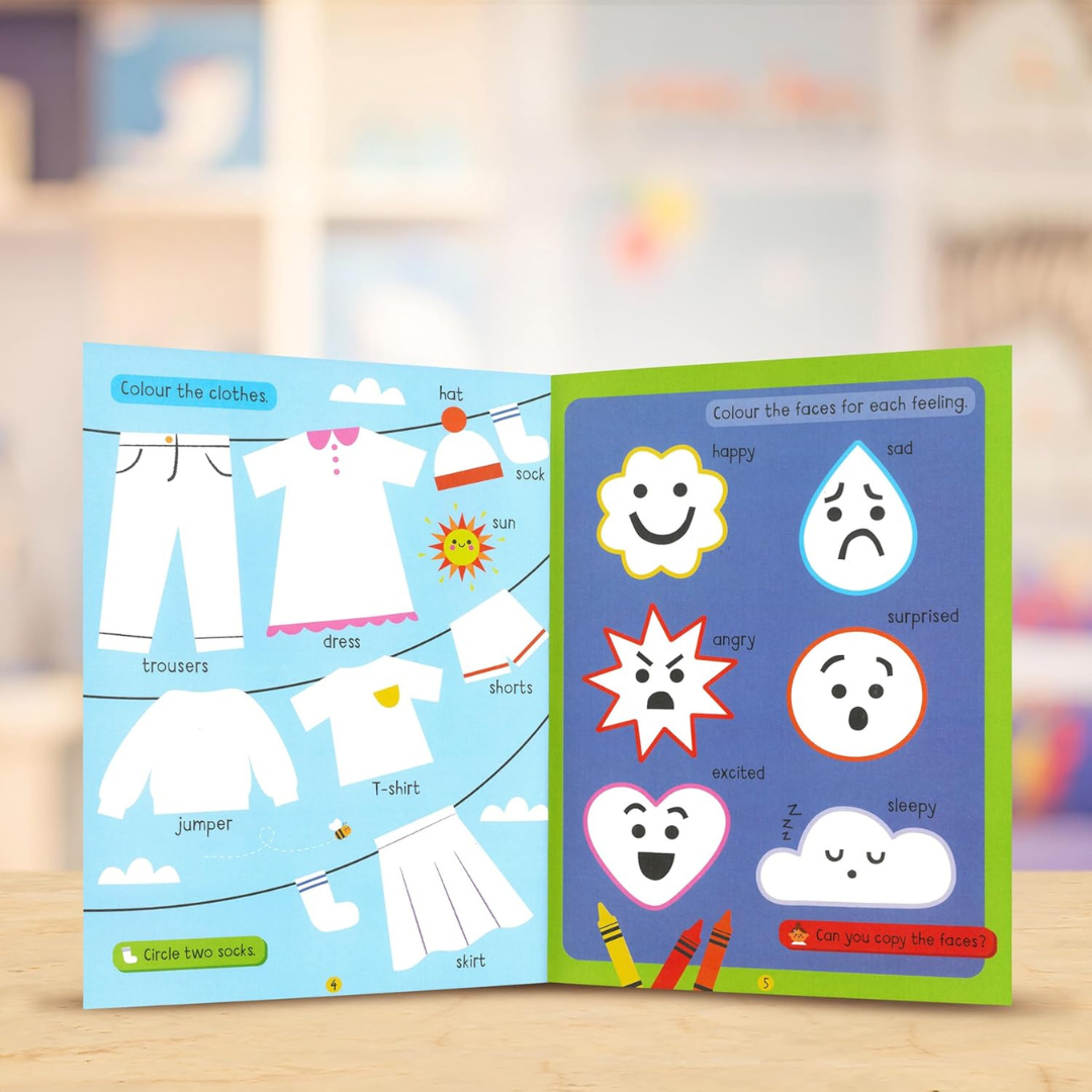 WSC Big Stickers For Toddler Hands - First Words