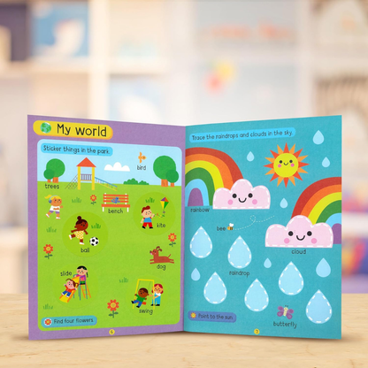 WSC Big Stickers For Toddler Hands - First Words