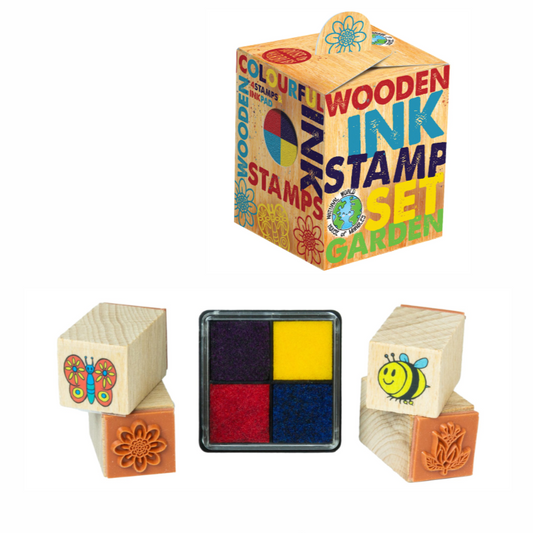 House Of Marbles - Wooden Stamp Set Garden