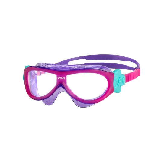 Zoggs Phantom Kids Mask Pink Violet Clear 0-6yrs