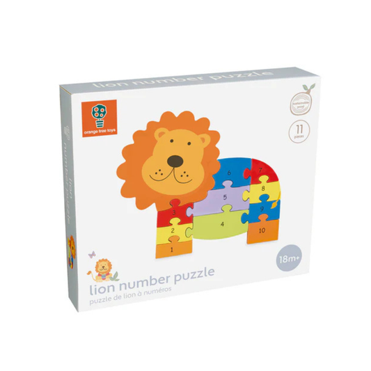 Orange Tree Toys - Lion Number Puzzle