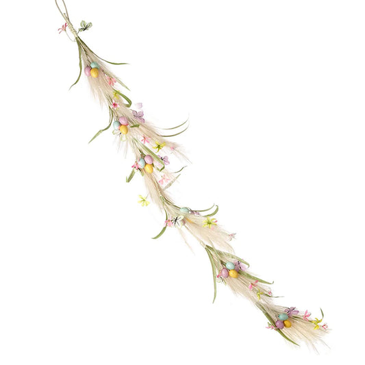 Heaven Sends Spring Garland with Butterflies & Eggs