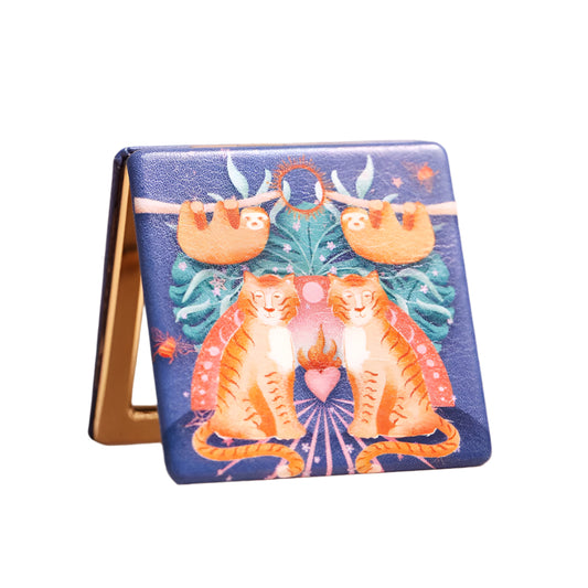 Lisa Angel Tiger Compact Mirror